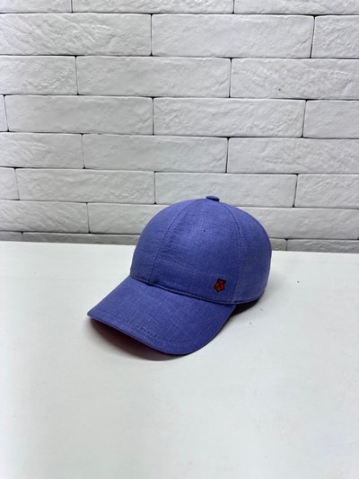 Бейсболка logo, лен, цвет синий 2073-89