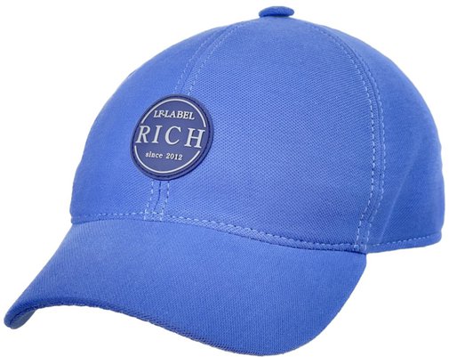 бейсболка "rich", ткань хлопок, цвет голубой 076-8r