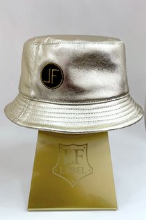 Панама GOLD, кожа, цвет золото