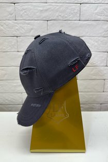 Бейсболка, хлопок, цвет серый