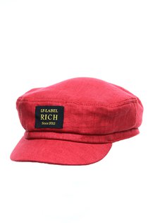 Капитанка RICH, лен 100%, цвет красный