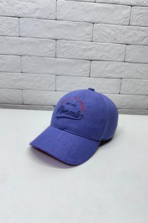 Бейсболка Moments, лен, цвет деним