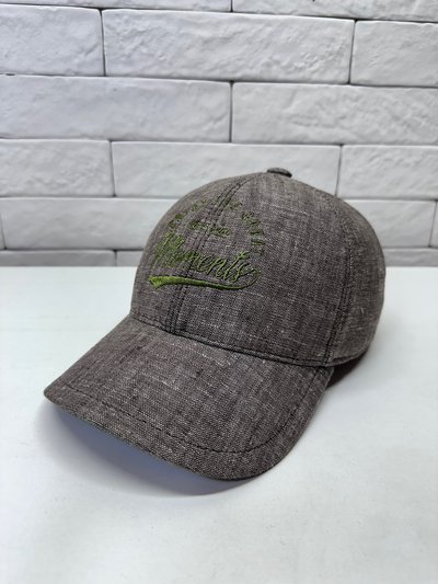 Бейсболка Moments, лен, цвет коричневый меланж 2073-202М