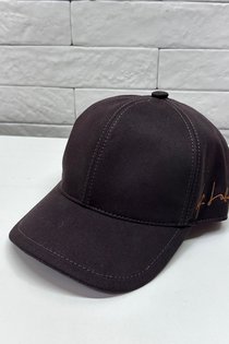 Бейсболка, хлопок, цвет коричневый