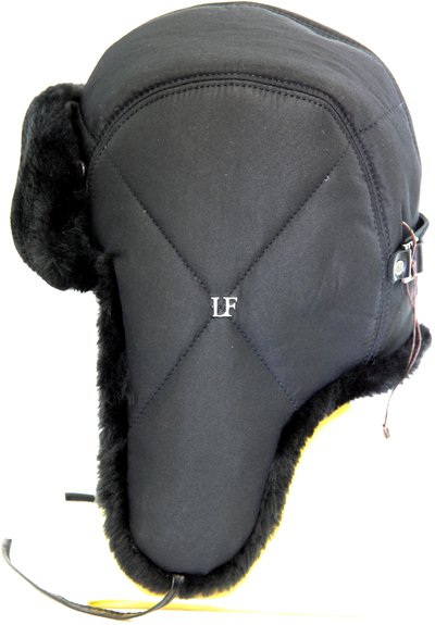 Ушанка LF-pilot, искусственный мех, ткань плащевая, цвет черный 3192-1