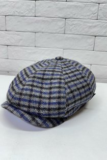 Кепка, восьмиклинка, ткань шерсть, цвет серый