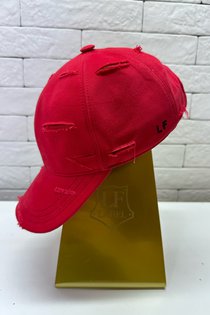Бейсболка, хлопок, цвет красный