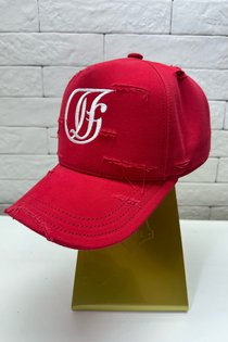 Бейсболка, хлопок, цвет красный