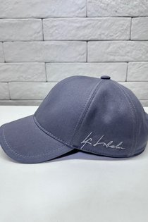 Бейсболка, хлопок, цвет серый