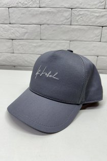 Бейсболка, хлопок, цвет серый