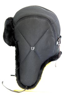 Ушанка LF-pilot, искусственный мех, ткань плащевая, цвет черный