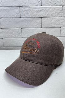 Бейсболка Moments, лен, цвет коричневый