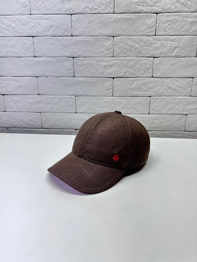 Бейсболка logo, лен, цвет коричневый 2073-2