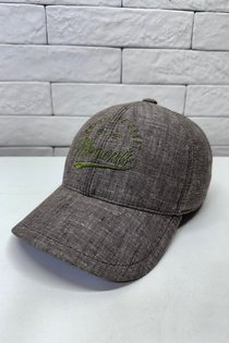 Бейсболка Moments, лен, цвет коричневый меланж