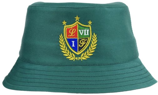 панама "герб", ткань хлопок, цвет зеленый 897-62v