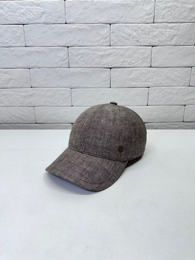 Бейсболка logo, лен, цвет коричневый меланж 2073-202