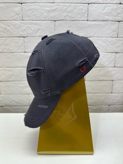 Бейсболка, хлопок, цвет серый 1077-22T